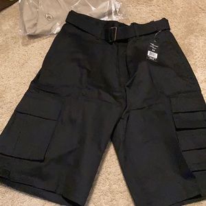 Black cargo shorts for men.  Brand new!
